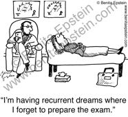 funny college university higher education prepare-exam professor teacher teach teaching test testing female employee  cartoon 1085